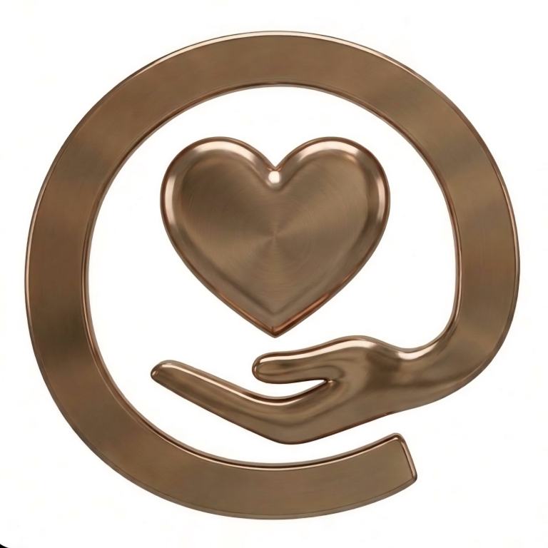 Technik-Hilfe mit Herz. Mein ehrenamtliches Angebot in Reken. Symbol für ehrenamtliche Technik-Hilfe von Digitalhilfe@Zuhause in Reken mit einem Herz in einer Hand.